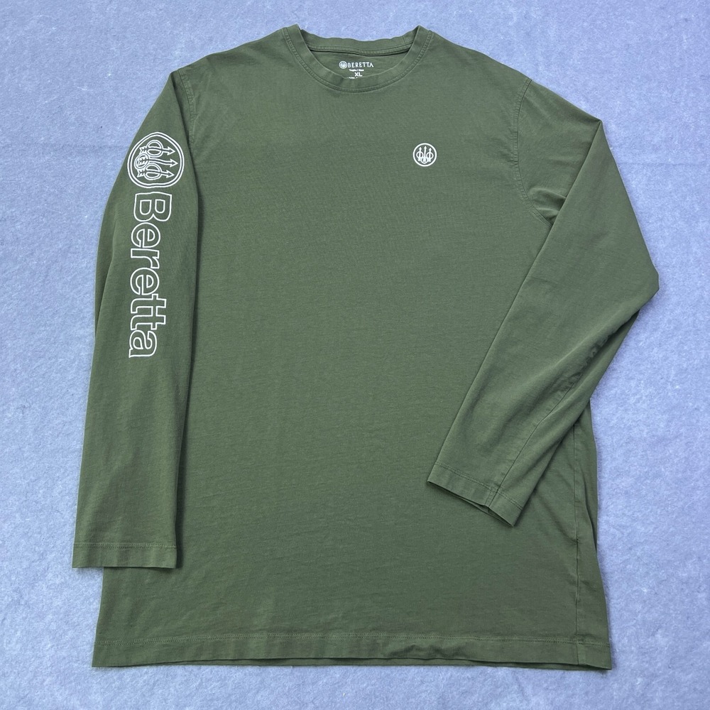 Beretta Men's Long Sleeve Tee - Olive Green